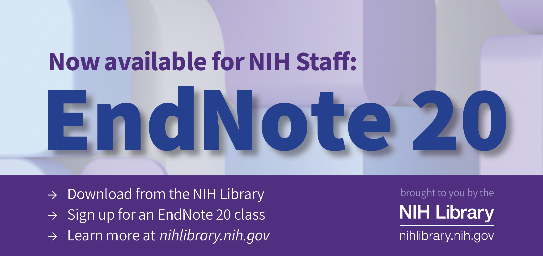 EndNote 20 Now Available from the NIH Library